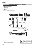 Preview for 16 page of Sanyo PLC-WL2503A Owner'S Manual