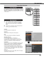 Preview for 33 page of Sanyo PLC-WL2503A Owner'S Manual