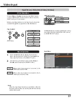 Preview for 37 page of Sanyo PLC-WL2503A Owner'S Manual