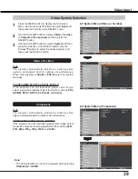 Preview for 39 page of Sanyo PLC-WL2503A Owner'S Manual