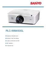 Preview for 1 page of Sanyo PLC-WM4500/L Specifications