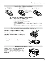 Preview for 15 page of Sanyo PLC-WM4500 Owner'S Manual