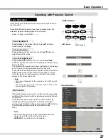 Preview for 27 page of Sanyo PLC-WM4500 Owner'S Manual