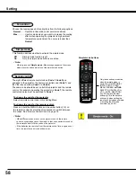 Preview for 58 page of Sanyo PLC-WM4500 Owner'S Manual