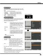 Preview for 59 page of Sanyo PLC-WM4500 Owner'S Manual