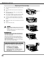 Preview for 66 page of Sanyo PLC-WM4500 Owner'S Manual