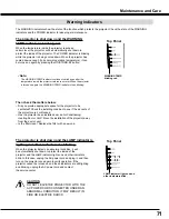 Preview for 71 page of Sanyo PLC-WM4500 Owner'S Manual