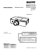 Sanyo PLC-WM4500 Service Manual preview