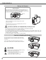 Preview for 8 page of Sanyo PLC WM5500L Owner'S Manual