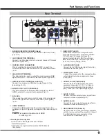 Preview for 11 page of Sanyo PLC WM5500L Owner'S Manual