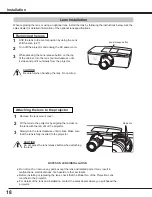 Предварительный просмотр 18 страницы Sanyo PLC WM5500L Owner'S Manual