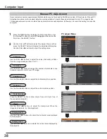 Preview for 38 page of Sanyo PLC WM5500L Owner'S Manual