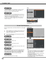 Preview for 42 page of Sanyo PLC WM5500L Owner'S Manual