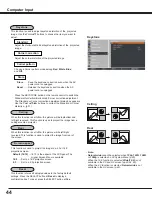 Preview for 44 page of Sanyo PLC WM5500L Owner'S Manual