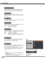 Preview for 48 page of Sanyo PLC WM5500L Owner'S Manual