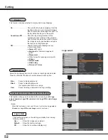 Preview for 52 page of Sanyo PLC WM5500L Owner'S Manual