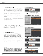 Preview for 54 page of Sanyo PLC WM5500L Owner'S Manual