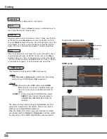 Preview for 56 page of Sanyo PLC WM5500L Owner'S Manual