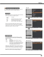 Preview for 61 page of Sanyo PLC WM5500L Owner'S Manual