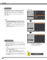 Preview for 64 page of Sanyo PLC WM5500L Owner'S Manual