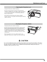 Preview for 71 page of Sanyo PLC WM5500L Owner'S Manual