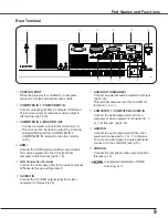 Preview for 9 page of Sanyo PLC-WR251 - True WXGA Projector Owner'S Manual