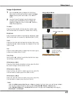 Preview for 41 page of Sanyo PLC-WR251 - True WXGA Projector Owner'S Manual