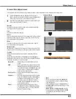 Preview for 43 page of Sanyo PLC-WR251 - True WXGA Projector Owner'S Manual