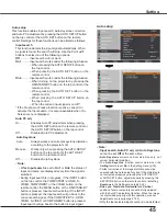 Preview for 45 page of Sanyo PLC-WR251 - True WXGA Projector Owner'S Manual