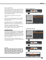 Preview for 49 page of Sanyo PLC-WR251 - True WXGA Projector Owner'S Manual