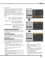 Preview for 51 page of Sanyo PLC-WR251 - True WXGA Projector Owner'S Manual