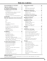 Preview for 3 page of Sanyo PLC-WTC500AL (French) Mode D'Emploi