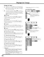 Предварительный просмотр 42 страницы Sanyo PLC-WTC500AL (French) Mode D'Emploi