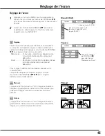 Preview for 45 page of Sanyo PLC-WTC500AL (French) Mode D'Emploi