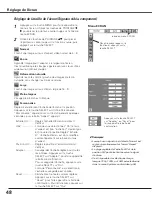 Preview for 48 page of Sanyo PLC-WTC500AL (French) Mode D'Emploi