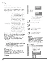 Preview for 62 page of Sanyo PLC-WTC500AL (French) Mode D'Emploi