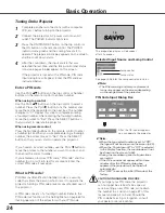 Preview for 24 page of Sanyo PLC WTC500AL Owner'S Manual