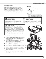 Preview for 67 page of Sanyo PLC WTC500AL Owner'S Manual