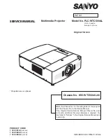 Preview for 1 page of Sanyo PLC-WTC500AL Service Manual