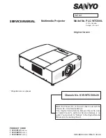 Sanyo PLC-WTC500L Service Manual предпросмотр