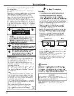 Preview for 4 page of Sanyo plc-wu3001 Owner'S Manual