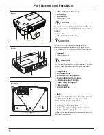 Preview for 8 page of Sanyo plc-wu3001 Owner'S Manual