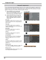 Preview for 30 page of Sanyo plc-wu3001 Owner'S Manual