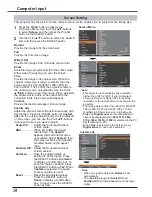 Preview for 34 page of Sanyo plc-wu3001 Owner'S Manual