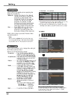 Предварительный просмотр 52 страницы Sanyo plc-wu3001 Owner'S Manual