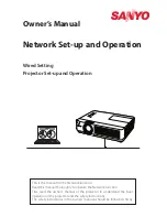 Preview for 81 page of Sanyo plc-wu3001 Owner'S Manual