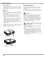 Preview for 7 page of Sanyo PLC-WU3800 Owner'S Manual