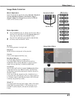 Preview for 42 page of Sanyo PLC-WU3800 Owner'S Manual