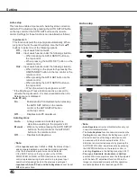 Preview for 47 page of Sanyo PLC-WU3800 Owner'S Manual