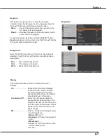 Preview for 48 page of Sanyo PLC-WU3800 Owner'S Manual